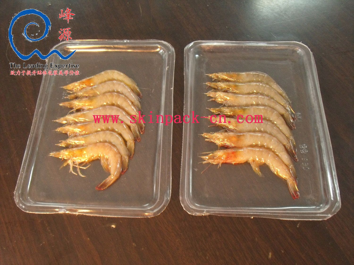 Frozen shrimp aquatic product EVA skin packaging film packaging case